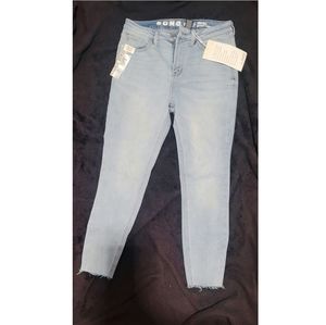 High rise ankle denim